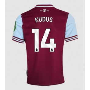 West Ham United Mohammed Kudus #14 Domácí Dres 2024-25 Krátký Rukáv